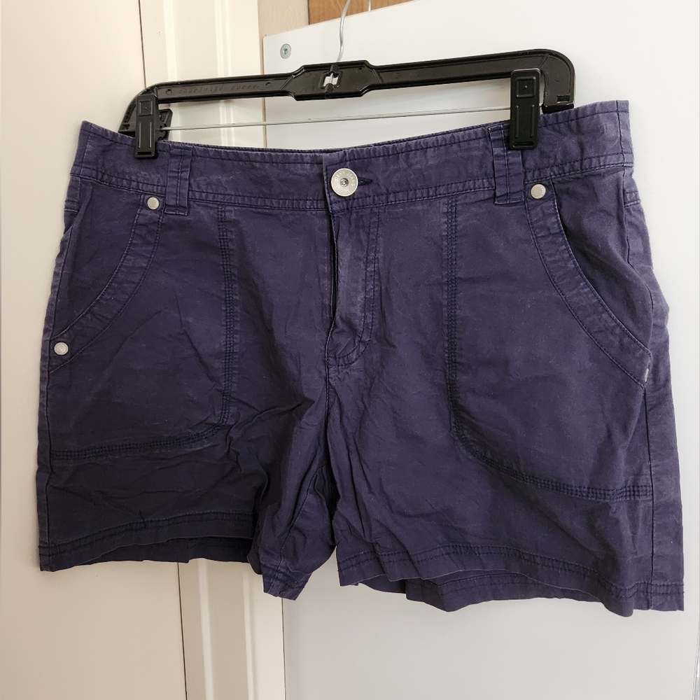 DKNY Shorts Women's Navy Blue Cotton‎ 5" Size 10